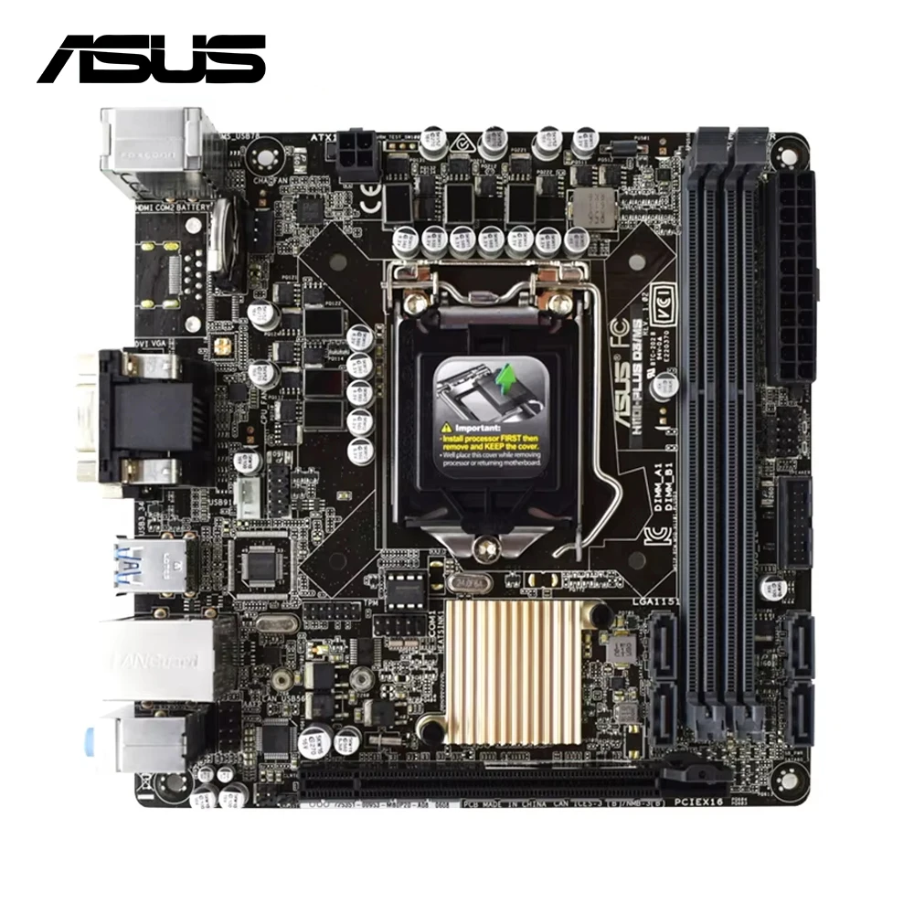 Intel Socket 1151 Motherboard ASUS H110I-PLUS D3/MS Supports Core i7 6700 6700K Mini ITX Form Factor 2x DIMMs Max. 32GB DDR4