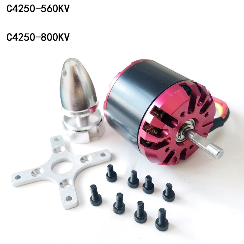 C4250-800KV Brushless Electric Motor Aeolian 4250 800kV and 560 KV Configurations in RC Aircraft Propulsion Systems