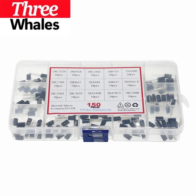 150pcs 15Values TO-92L Transistor Assortment Kit set 2SC3228 2SC2500 2SC2655 2SC1384 2SC2383 2SD468 2SC2482 2SB764 2SD667 2SA684