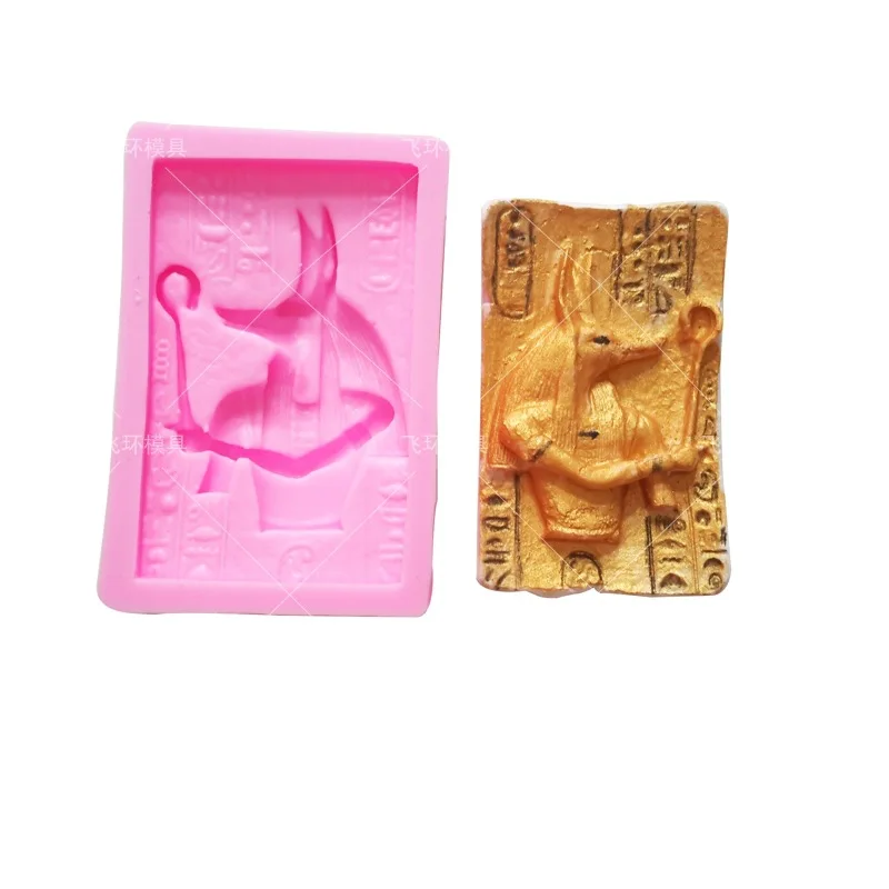 Egyptian Mythology Characters Silicone Mold For Fondant Candy Chocolate Epoxy Resin Sugar Craft Mould Pastry Cake Decorating