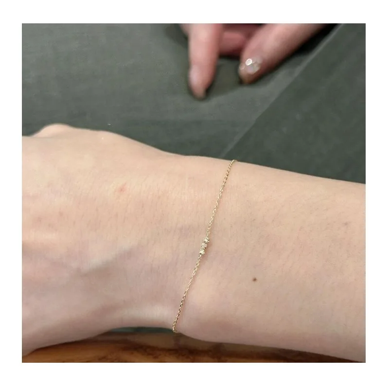 

Exquisite Small Drip Bracelet, Women's Extremely Fine and Minimalist Small Diamond Bracelet, Niche Temperament, Simple Style, Ve