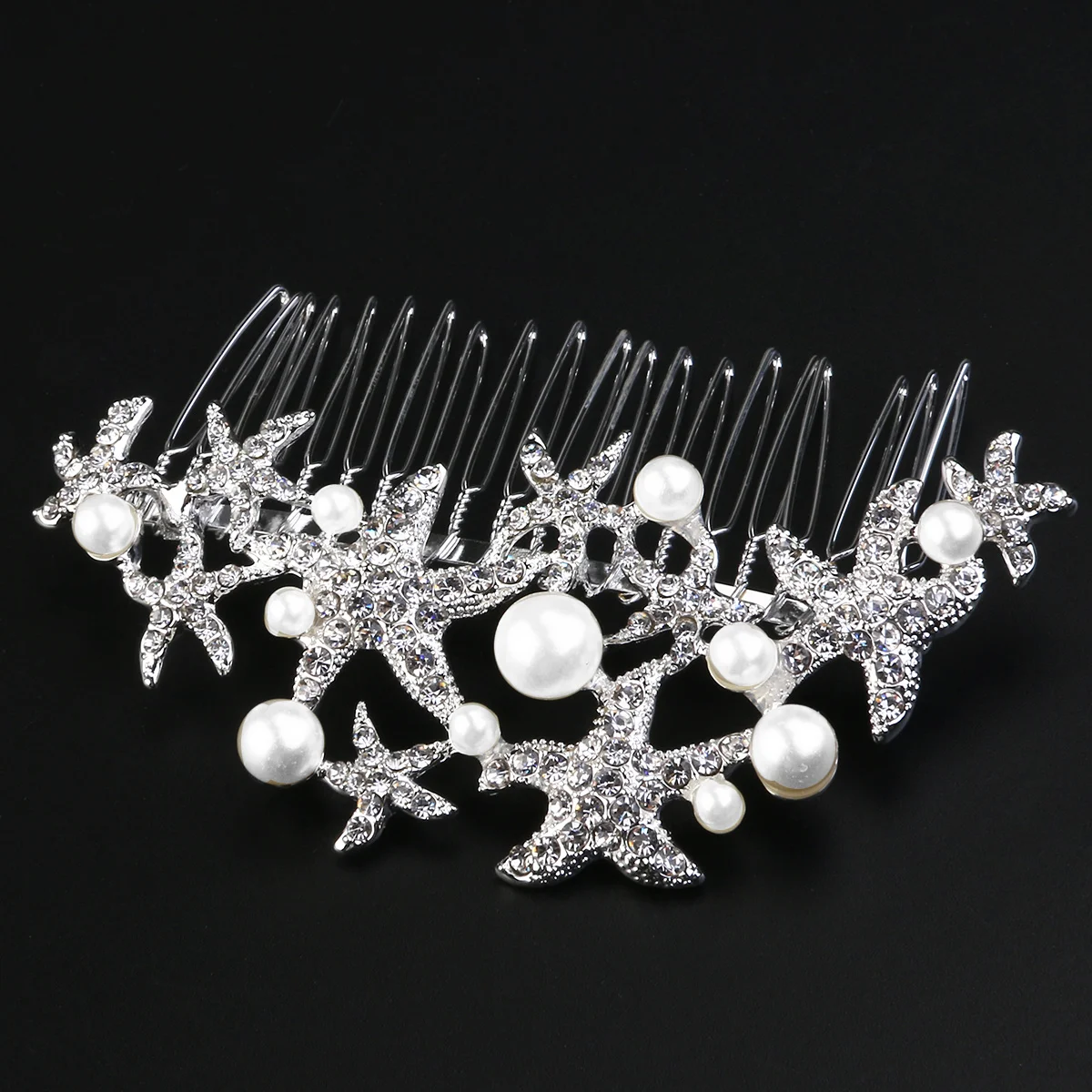 

Wedding Comb Bridal Bridesmaid Crystal Hairpiece Accessory Rhinestone Pearl Decorated Romantic Style Elegant Updo Side Chignon