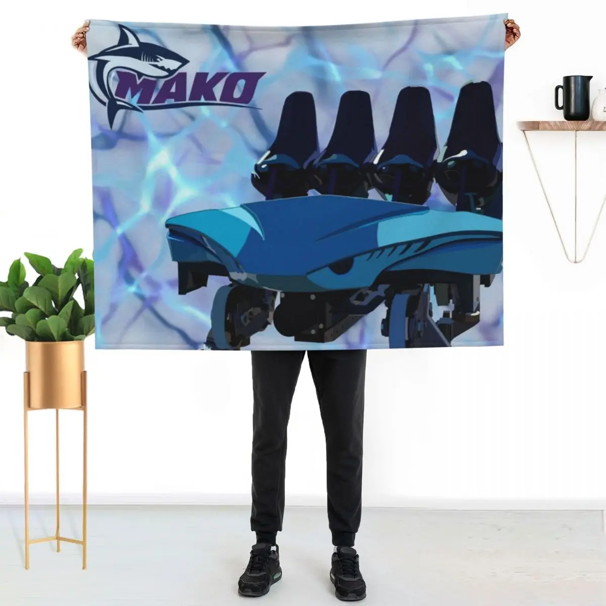 Mako - Train Series Throw Blanket Luxury St Polar halloween Winter beds Camping Kid'S Blankets
