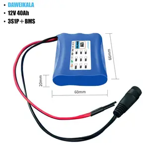 Li-ion pil-şarj edilebilir lityum-iyon pil, CCTV Kamera Monitörü, 12V 3S2P, 40000mAh, kapasite, DC, 12V, 40Ah, toptan eşya fiyatları Aküde 6 büyük satış, 12v cctv-no. 6