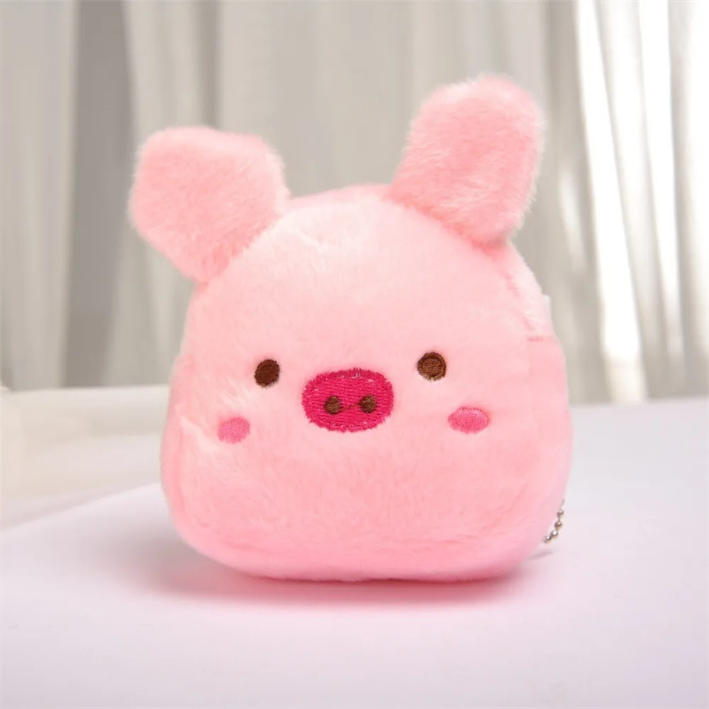 Lindo dibujo animado lindo monedero forma animal suave mini monedero estuche para auriculares