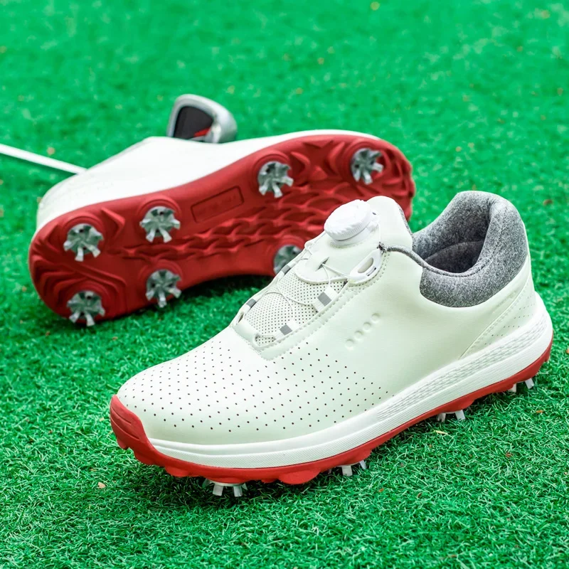 New Men Spikes Golf Shoes Waterproof Golf Sneakers for Men Golfers Footwears Anti Slip Golfers Sneakers Male