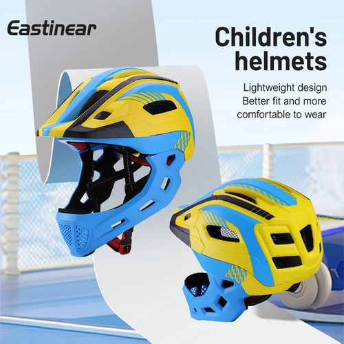 Eastinear-casco de bicicleta desmontable para niños, protección facial completa, casco de seguridad para monopatín y bicicleta de equilibrio al aire libre