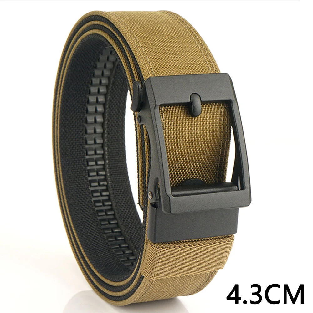 TUSHI Robuster 4,3 cm breiter, verdickter Gürtel aus doppellagigem Nylongewebe mit automatischer Schnalle für Herren – vielseitig einsetzbar für Freizeit und Outdoor – Detail 18