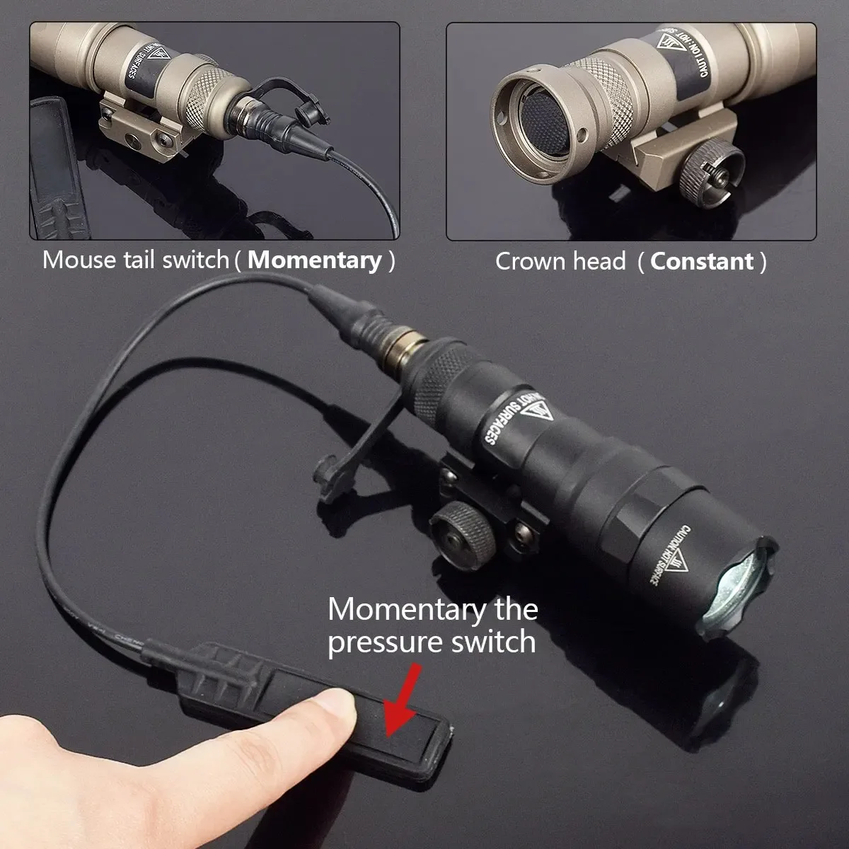 Tactical Surefire M300 M300A MINI Scout Light Rifle Hunting LED Flashlight Airsoft Weapons Gun Light Lanterna Torch AR15 HK416