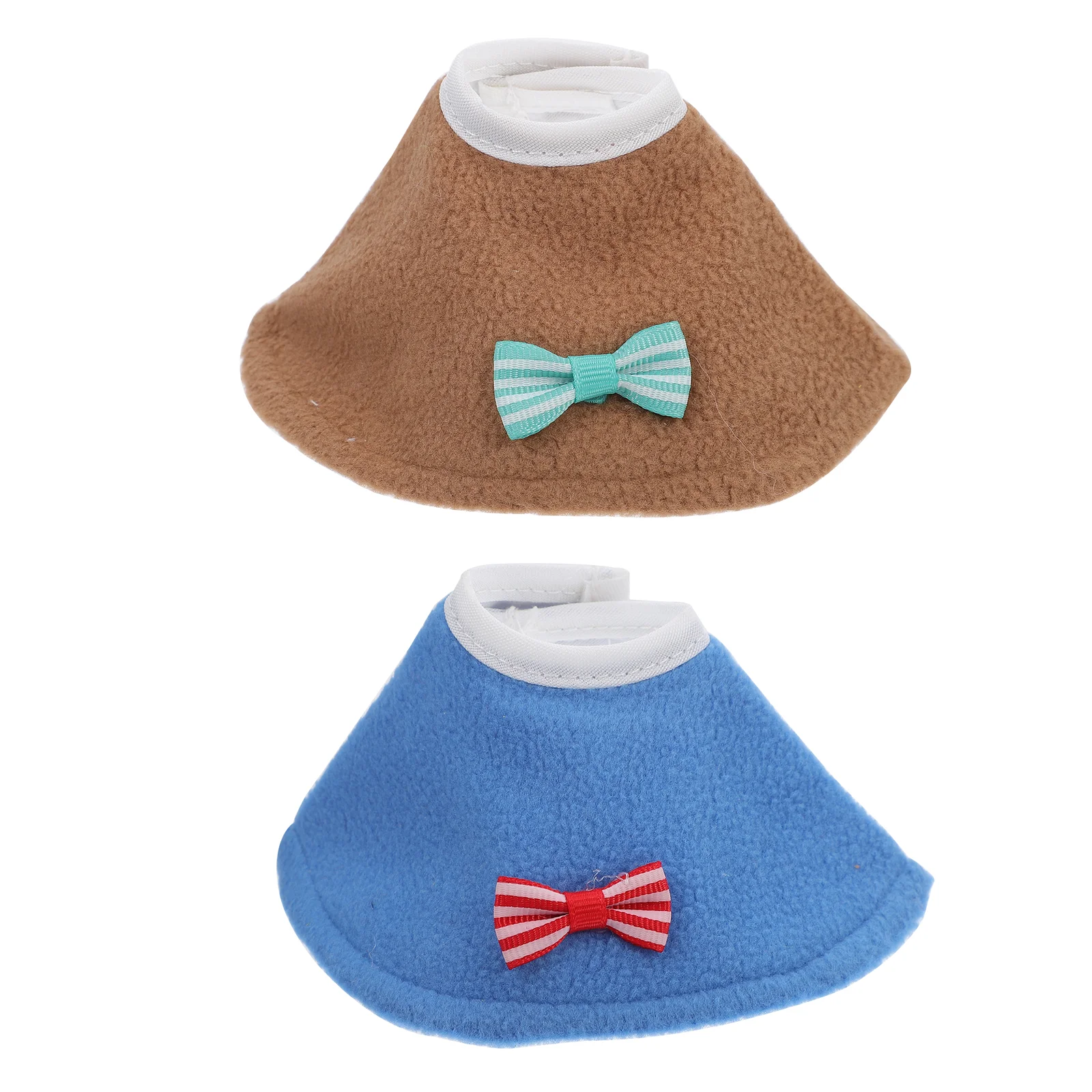 

2 Pcs Collar Bird Injury Pet Cloaks Protection Anti-biting Neck Ring Parrot Collars Felt Cloth Anti-Pecking Healing Surgery