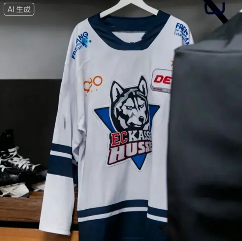 Nueva Camiseta Deportiva Casual de Manga Larga con Estampado 3D de los Kassel Huskies de la Selección Nacional de Hockey de Alemania DEL2 2026, para Hombre, Local y Visitante, de Secado Rápido
