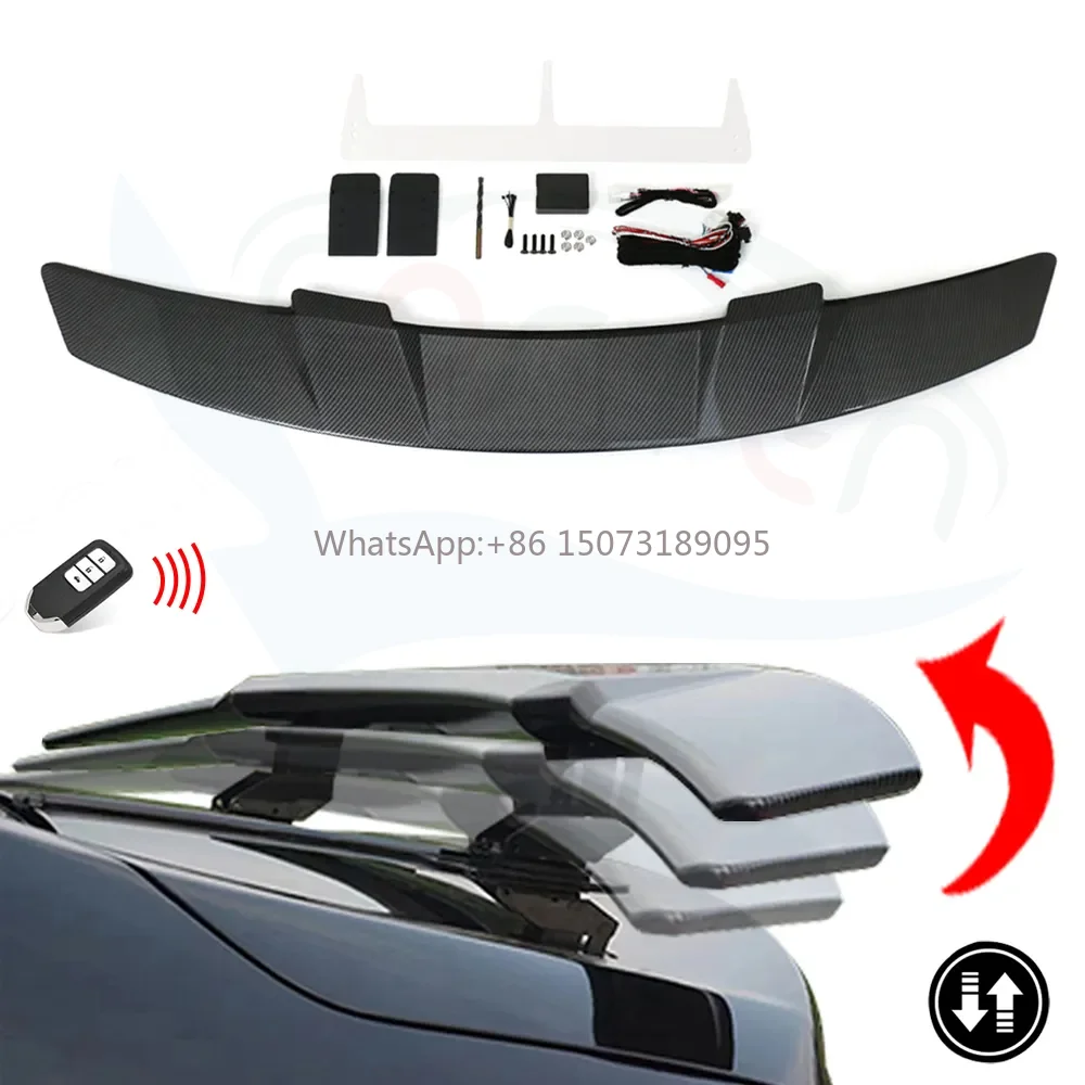 

Universal Carbon Fiber Rear Trunk Tail Boot Car Spoiler Wing for Corolla Sedan Coupe Automatic & Remote Key Control