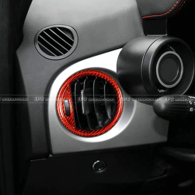 Dry carbon Air Vent Outlet Cover For Fiat 500 Abarth 595 695 Abarth Accessories Auto Interior Trim view 4