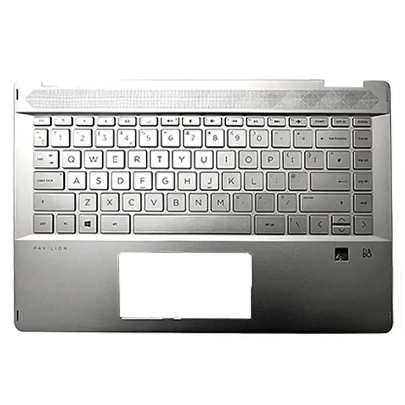 Imagem -03 - Laptop Lcd Back Cover para hp Pavilion Tampa Traseira Moldura Frontal Palmrest Superior Base Case Inferior Dobradiças de Teclado X360 14-dh Tpn-w139 Novo