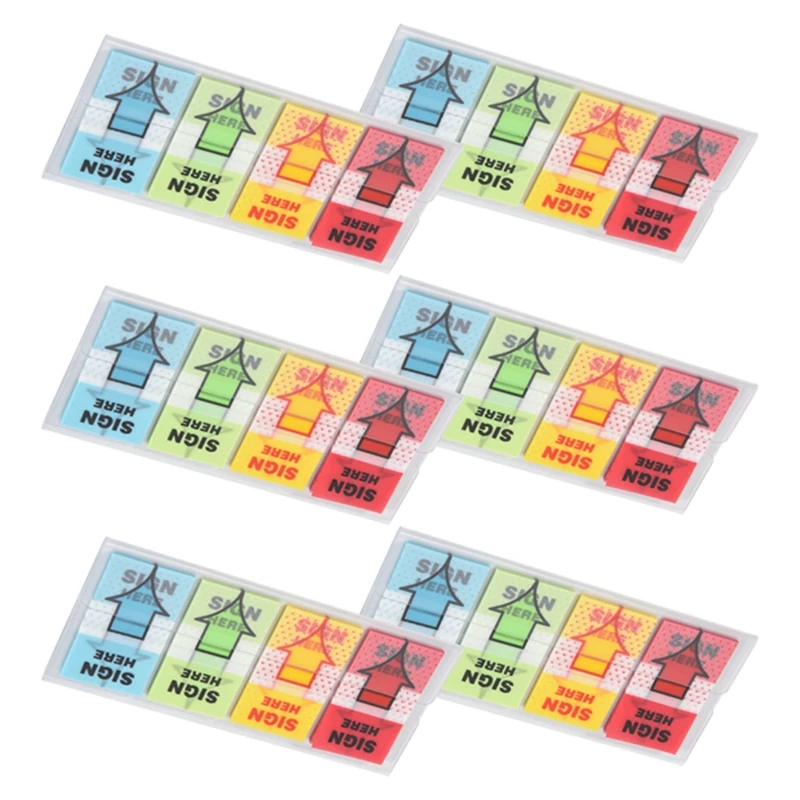 

500 шт. наклеек «Подпишите здесь», этикеток, клейких этикеток, наклеек-заголовков «Подпишите здесь», флагов-указателей «Заголовок здесь» для дома, офиса, школы (4 цвета)