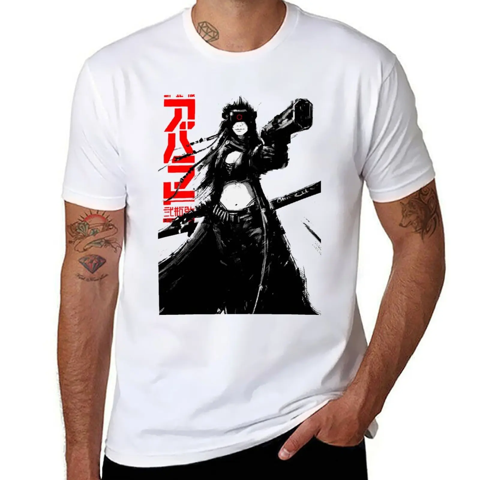 

Cyberpunk Girl Vaporwave Urban Futuristc Style T-Shirt anime tshirt printed t shirts for man T-Shirt