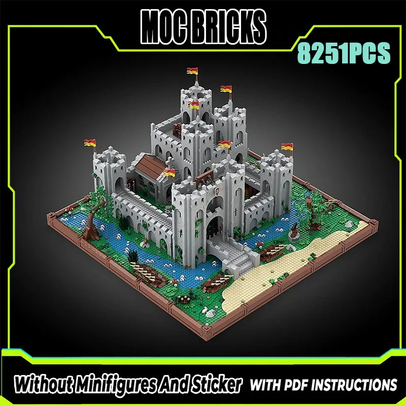 

Exquisite new product MOC building block model Brickburg Castle technology modular children's toy gift DIY assembly set