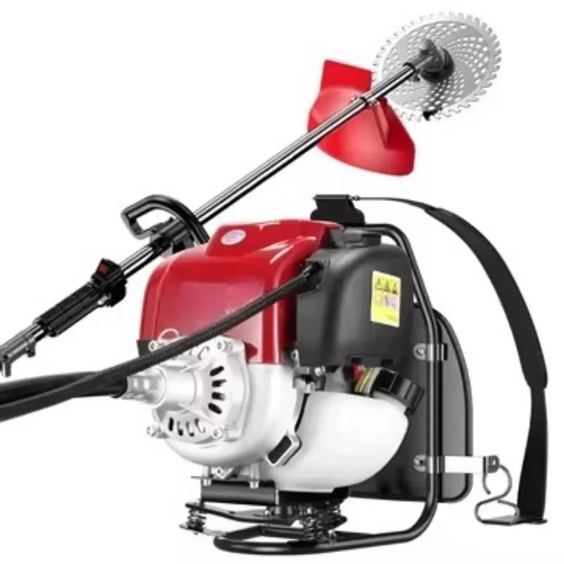 Four-stroke lawn mower  backpack  small household multi-function agricultural lawn mower weeding artifact