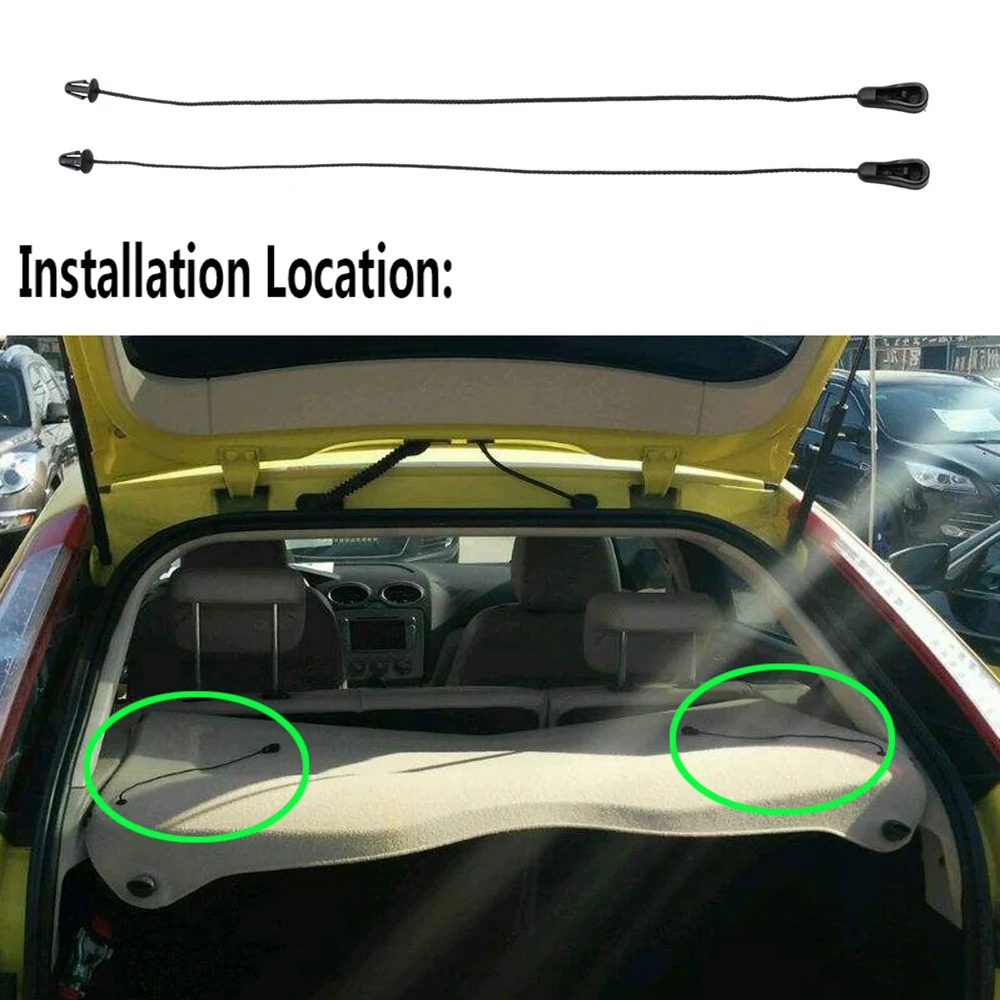 Per Ford Focus 2 MK2 Hatchback 2004-2011 interno posteriore Parcel Shelf String interno Tonneau Cover Strap Cord 4M51A46538AB