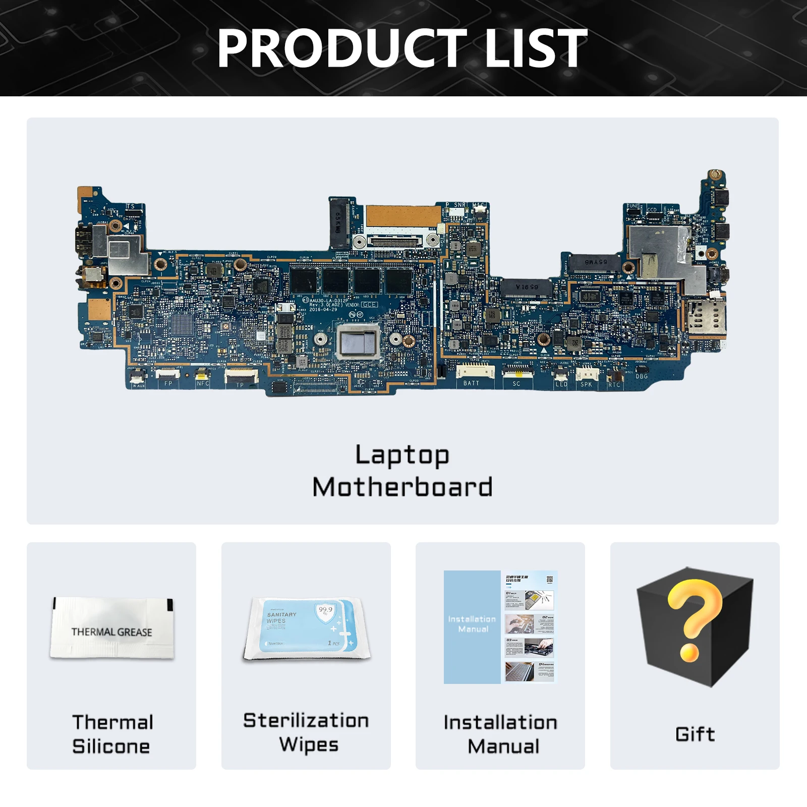 AKEMY para Dell Latitude 13 7370 Notebook Motherboard CN-08NRWR 8NRWR LA-D312P Mainboard Com M3 M5 M7 CPU 4G/8G/16G RAM