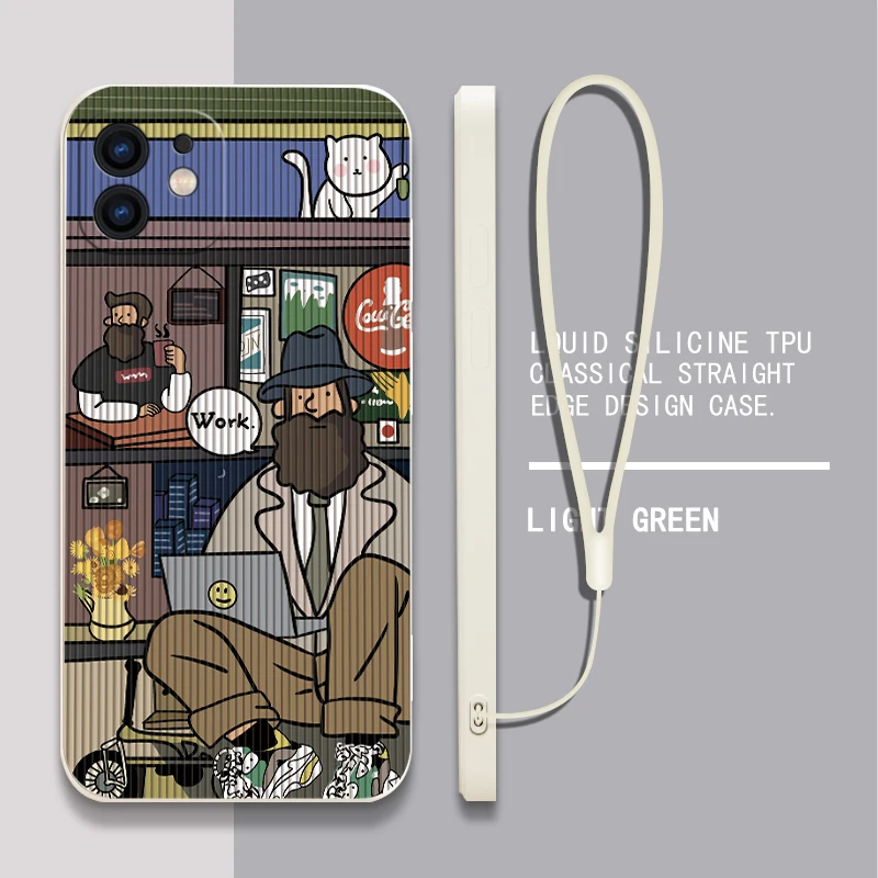 Cartoon Line Uncle Case For OPPO Realme 11 10 9 9i 8 8i 7 7i 6 Pro Plus C31 C35 C1 C11 C12 C15 C20 C21Y C25 C25S Cover