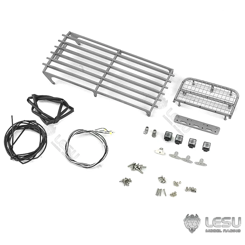 1/14 Model AC360 excavator cab top metal anti-collision mesh spot light DIY LESU