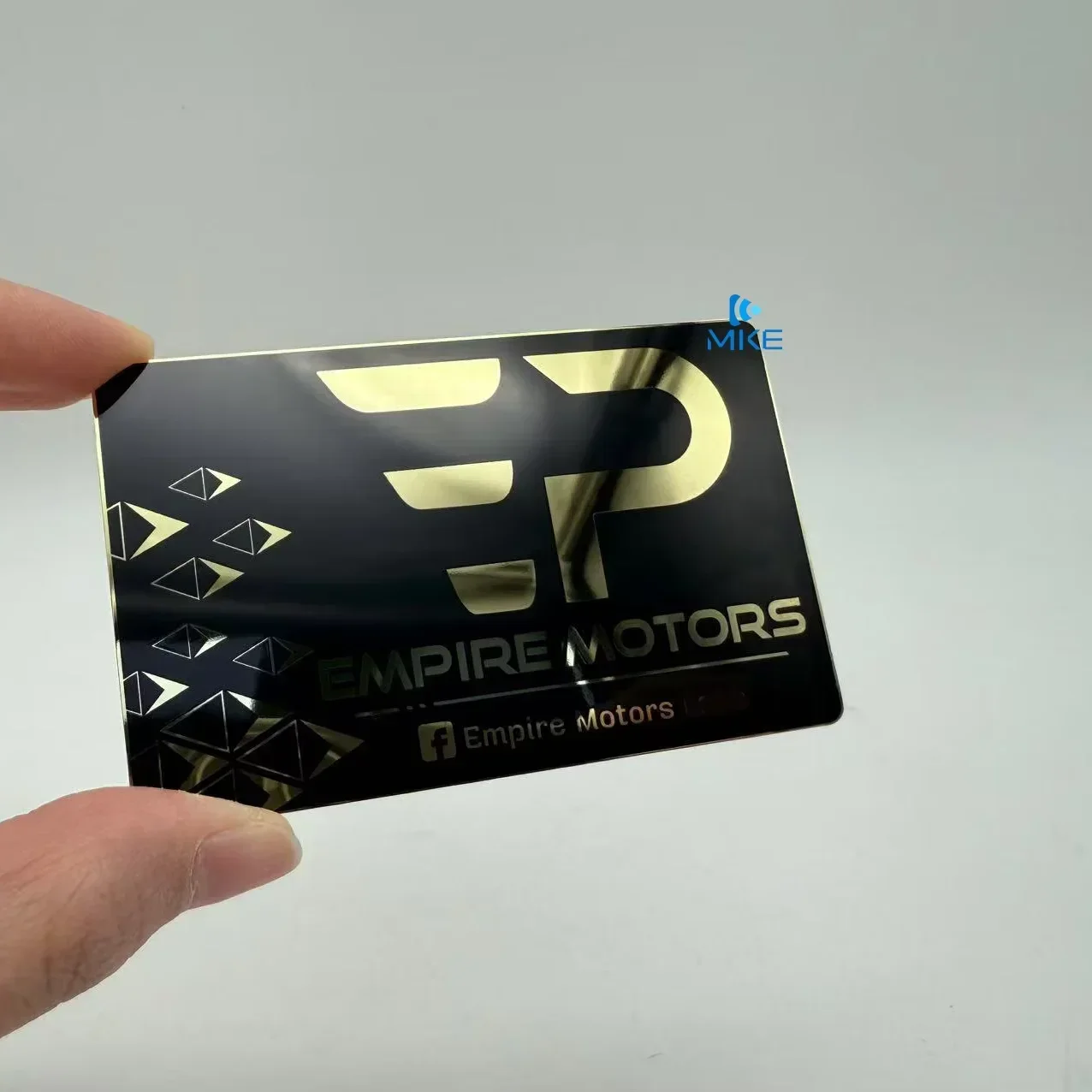 

Зеркальное золотое и черное членство с клеем, металлические карты из нержавеющей стали