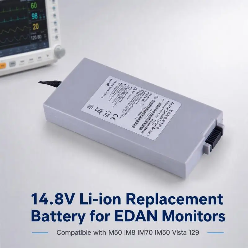 TWSLB-002 TWSLB-003 14.8V Li-ion Replacement Battery for EDAN M50 IM8 IM70 IM50 Vista 129 Patient Monitor