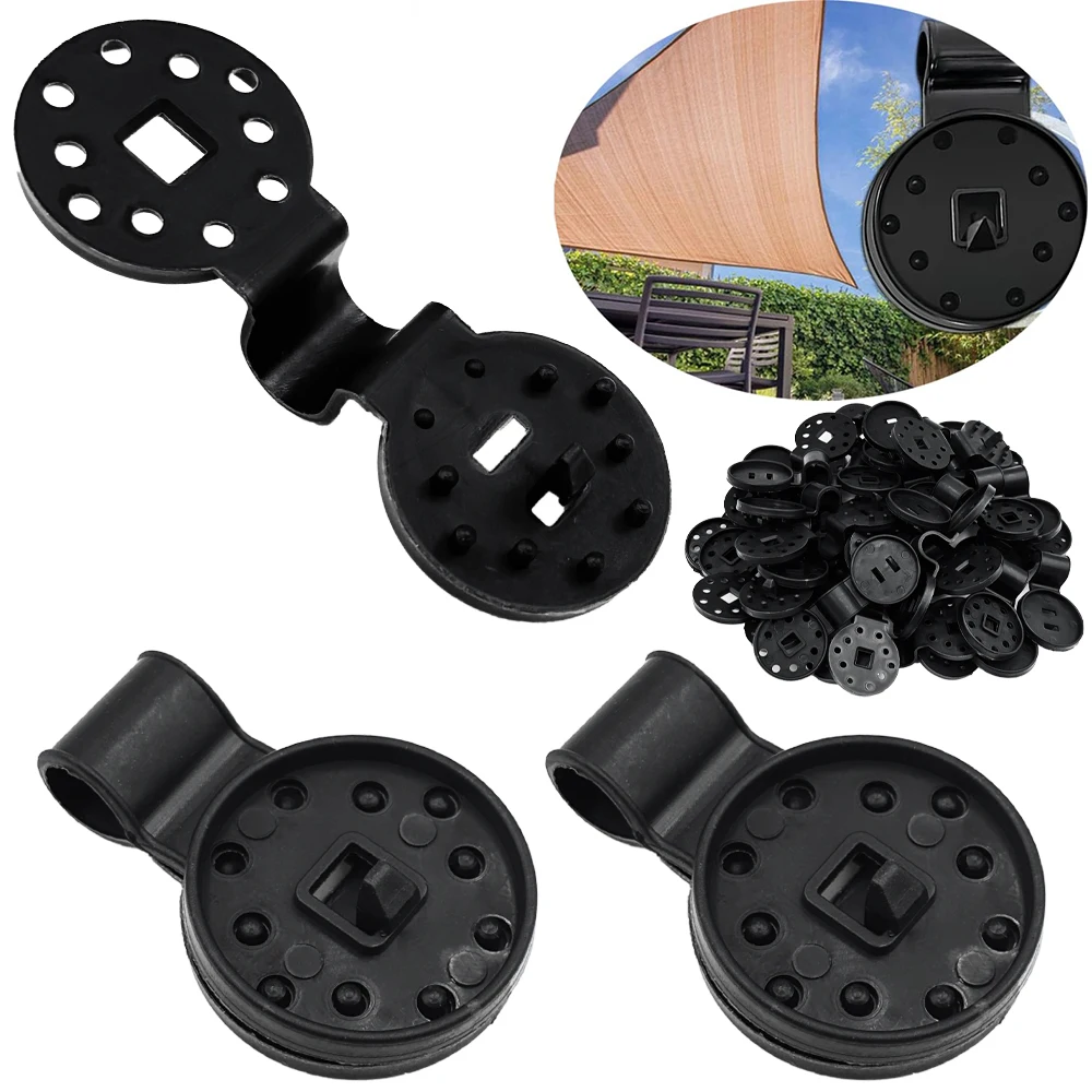 

50 шт. зажимы для тента, зажимы для тента, втулки для сетчатой крышки, солнцезащитная ткань в саду, зажим для теплицы на заднем дворе