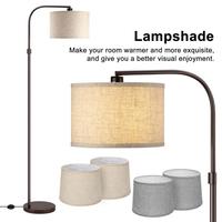 2Pcs Fabric Lamp Soft Light Lampshade Set of 2 Fabric Lamp Shades with Metal Frame Universal Light Cover Replacement Parts