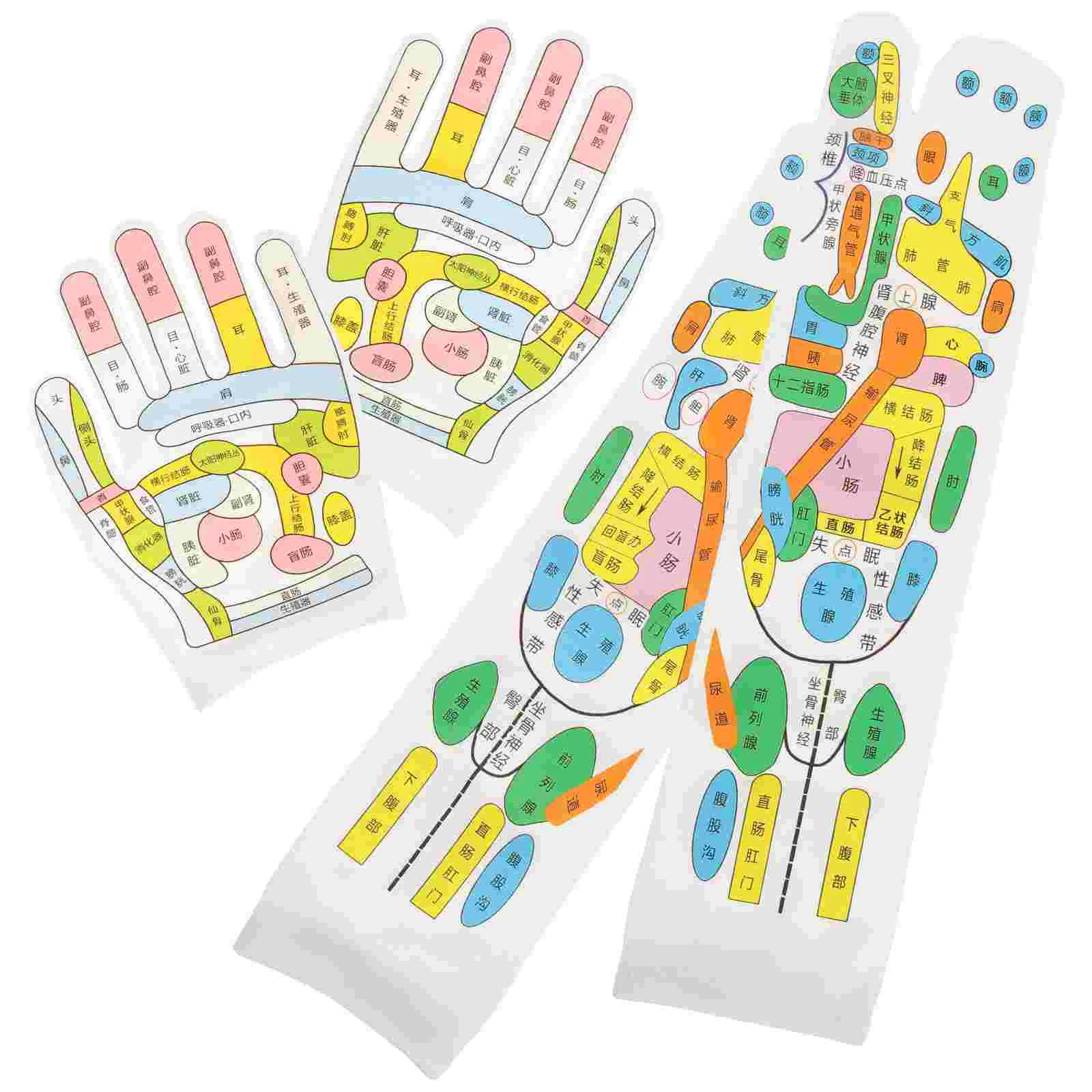 Foot Pressure Point Socks Hand Massager Glove Acupressure Gloves Physiotherapy for Men