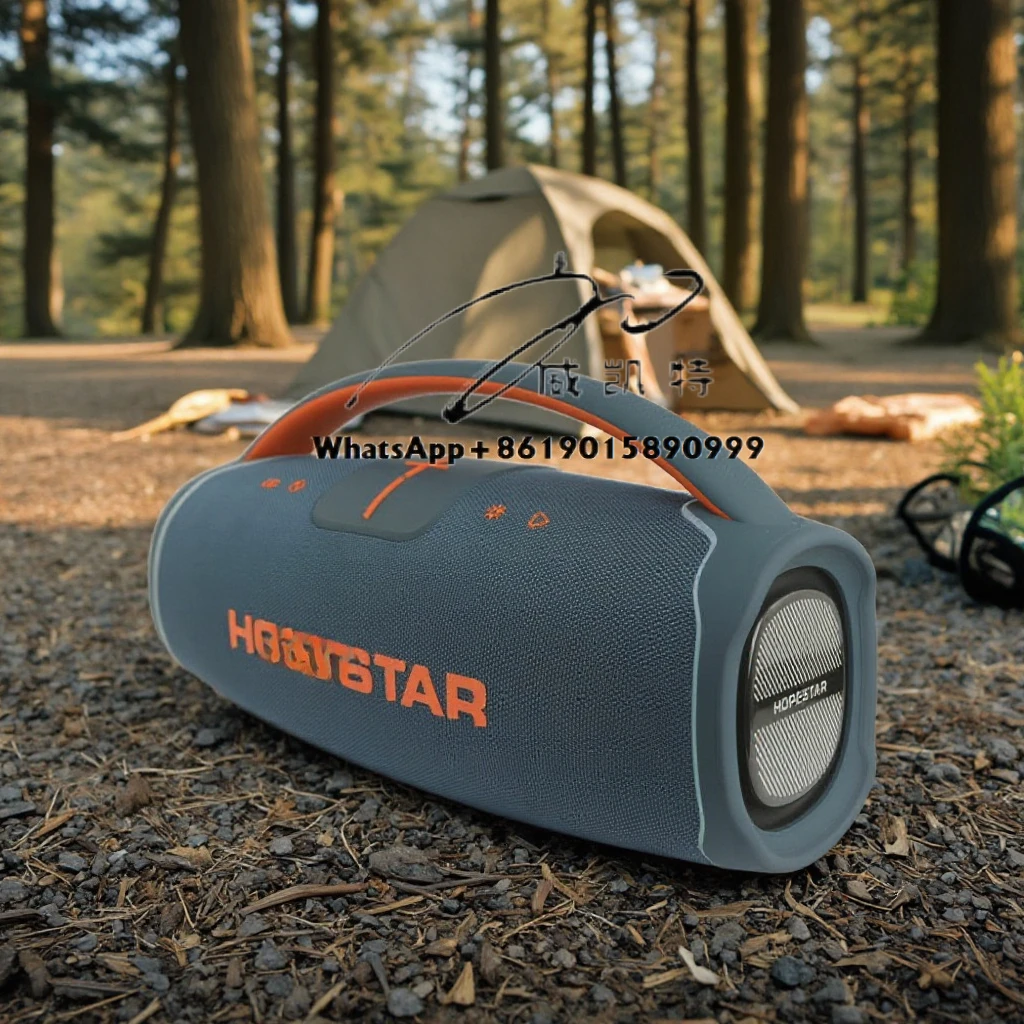 

300W Portable Outdoor Wireless Boombox Super 3D Stereo Soundbar RGB LED Lighting Subwoofer Aux Communication Microphone Included