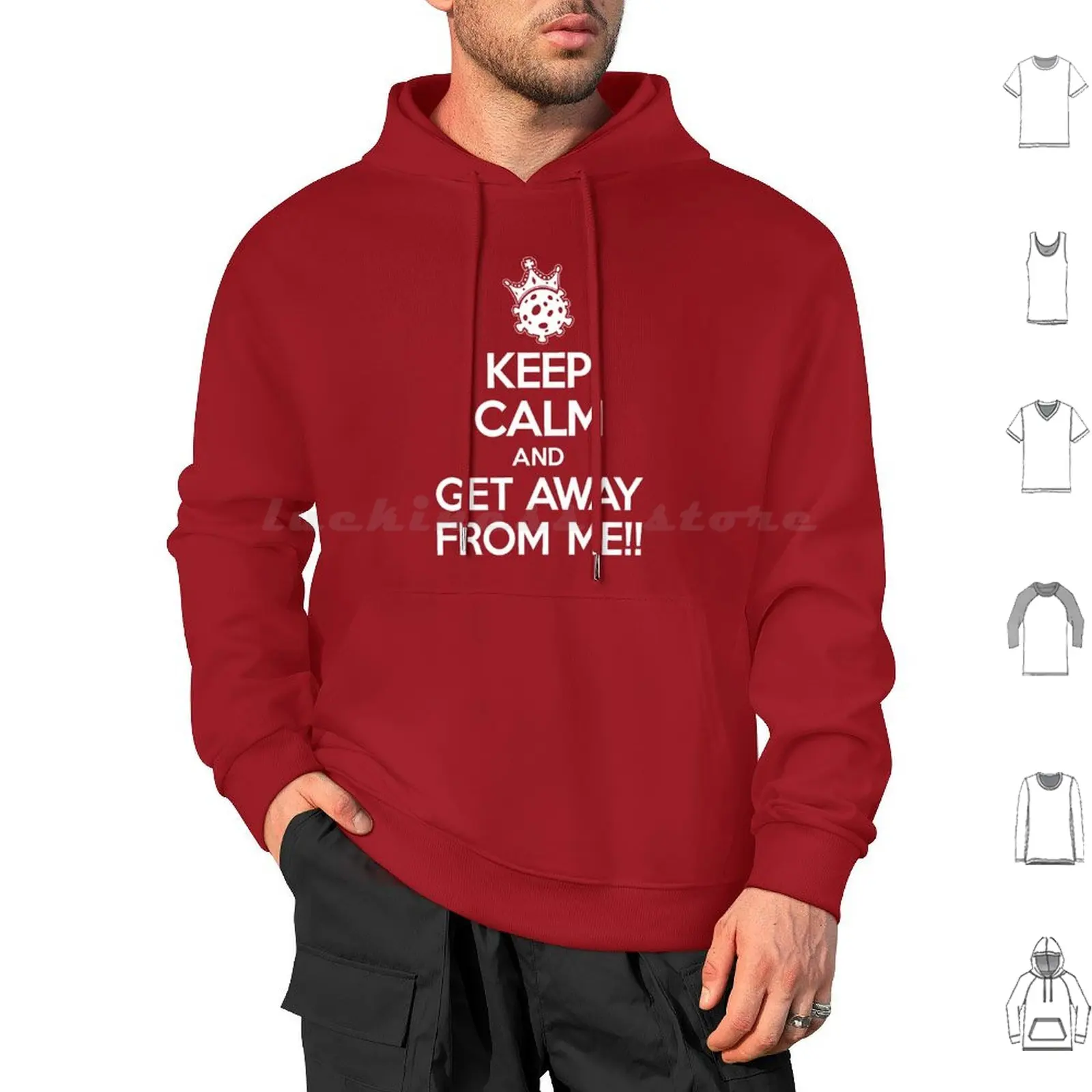 

Keep Calm And Get Away Hoodies Long Sleeve Getsousa Keep Calm Meme Parody Funny Human People Planet Humor Get Away From