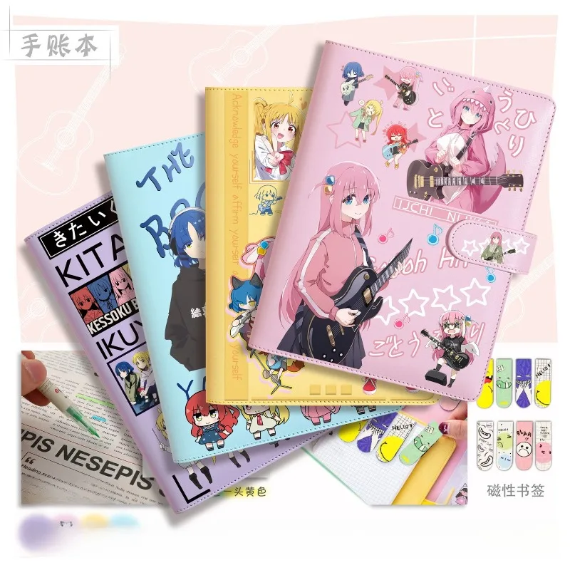 Bocchi the Rock! Gotoh Hitori‌ Ryo Yamada Ikuyo Kita notebook loose-leaf removable creative cartoon thickened new magnetic diary