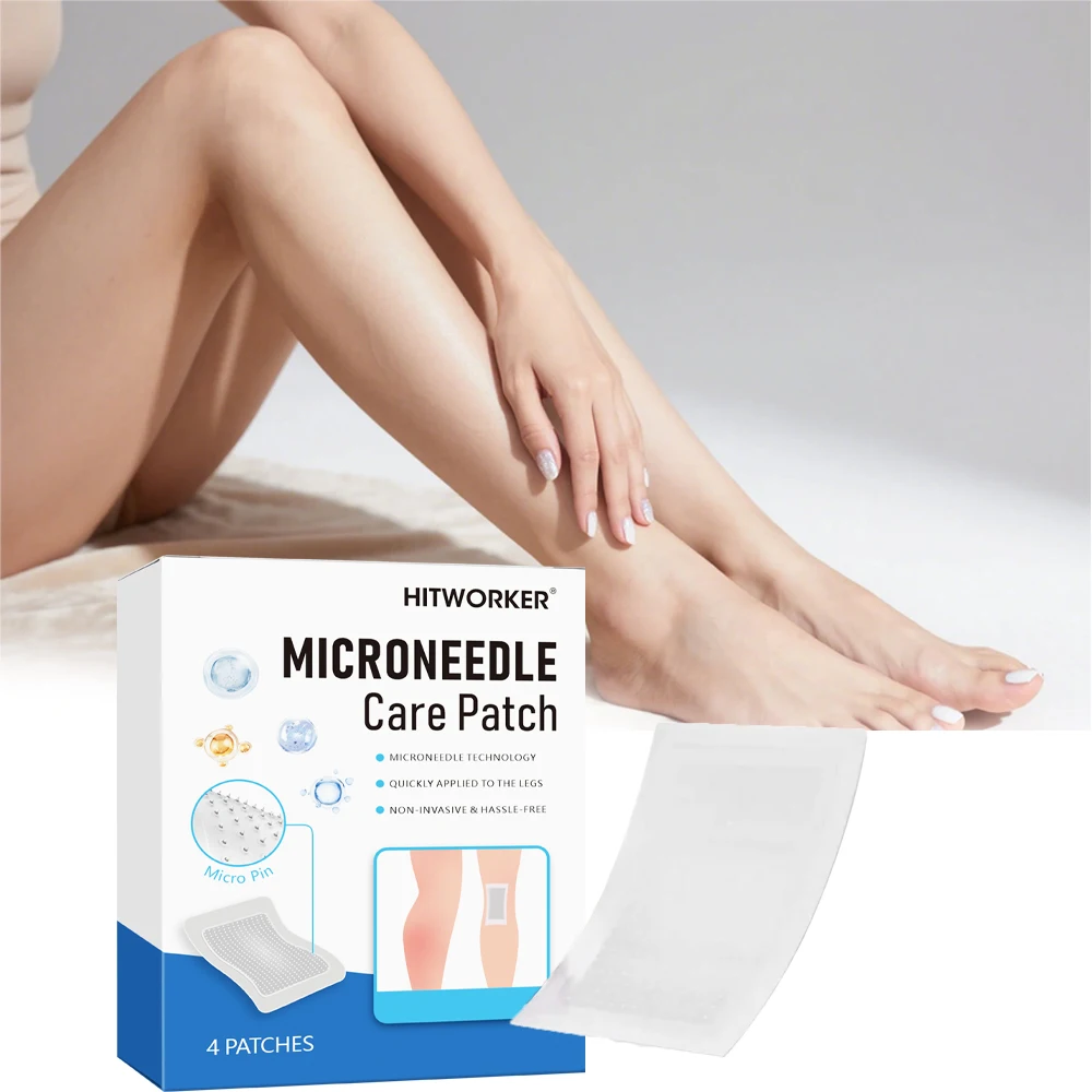 4-Piece Hydrocolloid Microneedle Patch Set with Body Care Essential Oil Scar and Blemish Repair Patch
