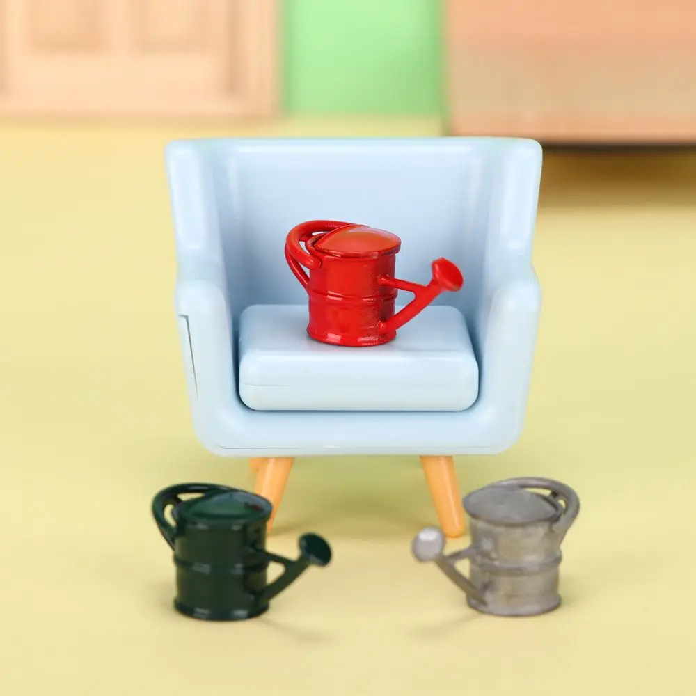 1 ชุด 1:12 Scale เล่น House Fairy Garden รดน้ําหม้อ Miniature เครื่องมือตุ๊กตา Farming ชุดไม้ Hoe Shovel ตุ๊กตาอุปกรณ์เสริม