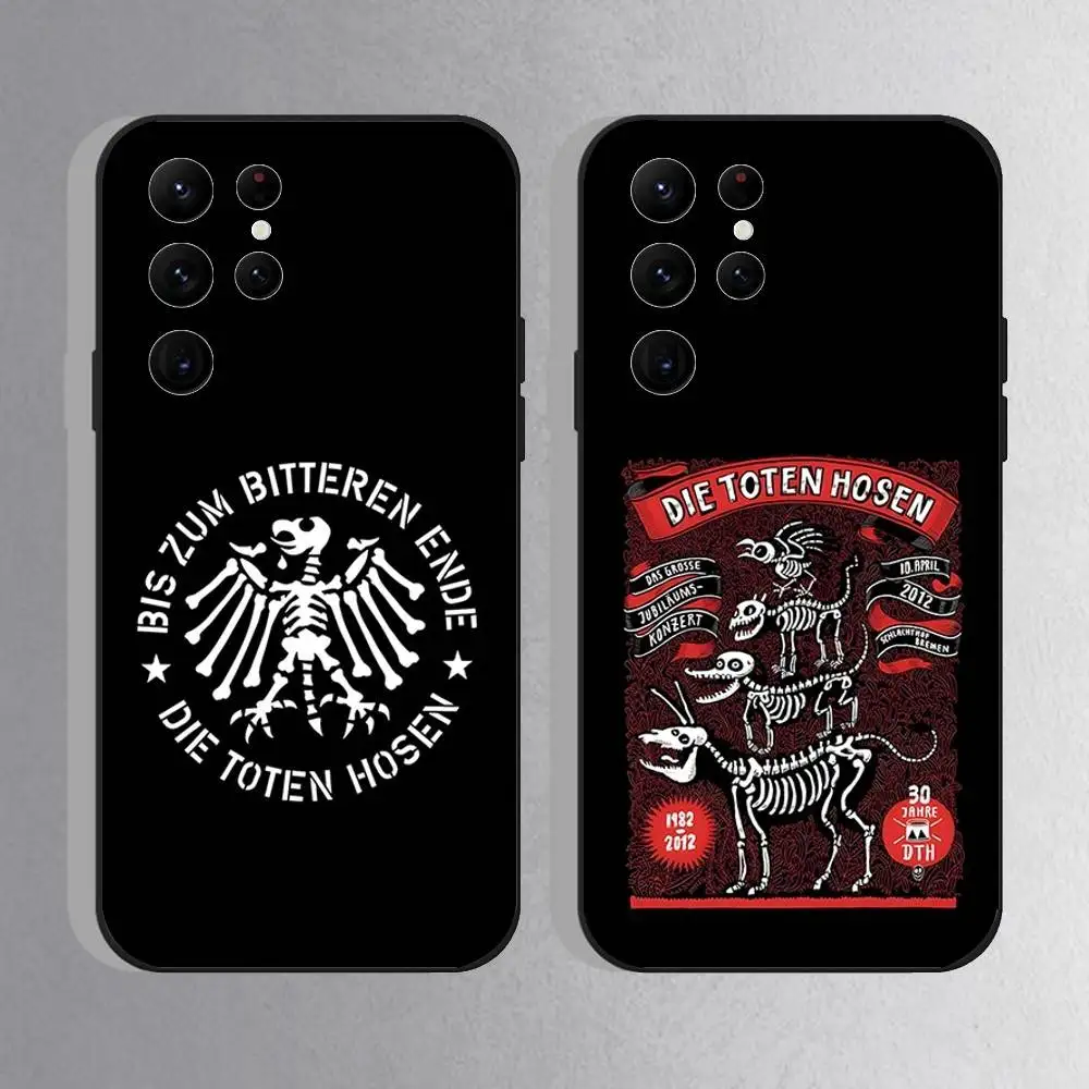 

Rock Die Toten Hosen Phone Case For Samsung S25,S24 Ultra,S20,S30 plus,S22 plus,S23,S30 Ultra 5G Silicone Black Shell