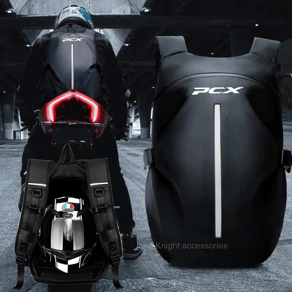 

Large capacity multi-function motorcycle helmet bag waterproof backpack reflective travel bag suitable For PCX 125 PCX150 PCX16