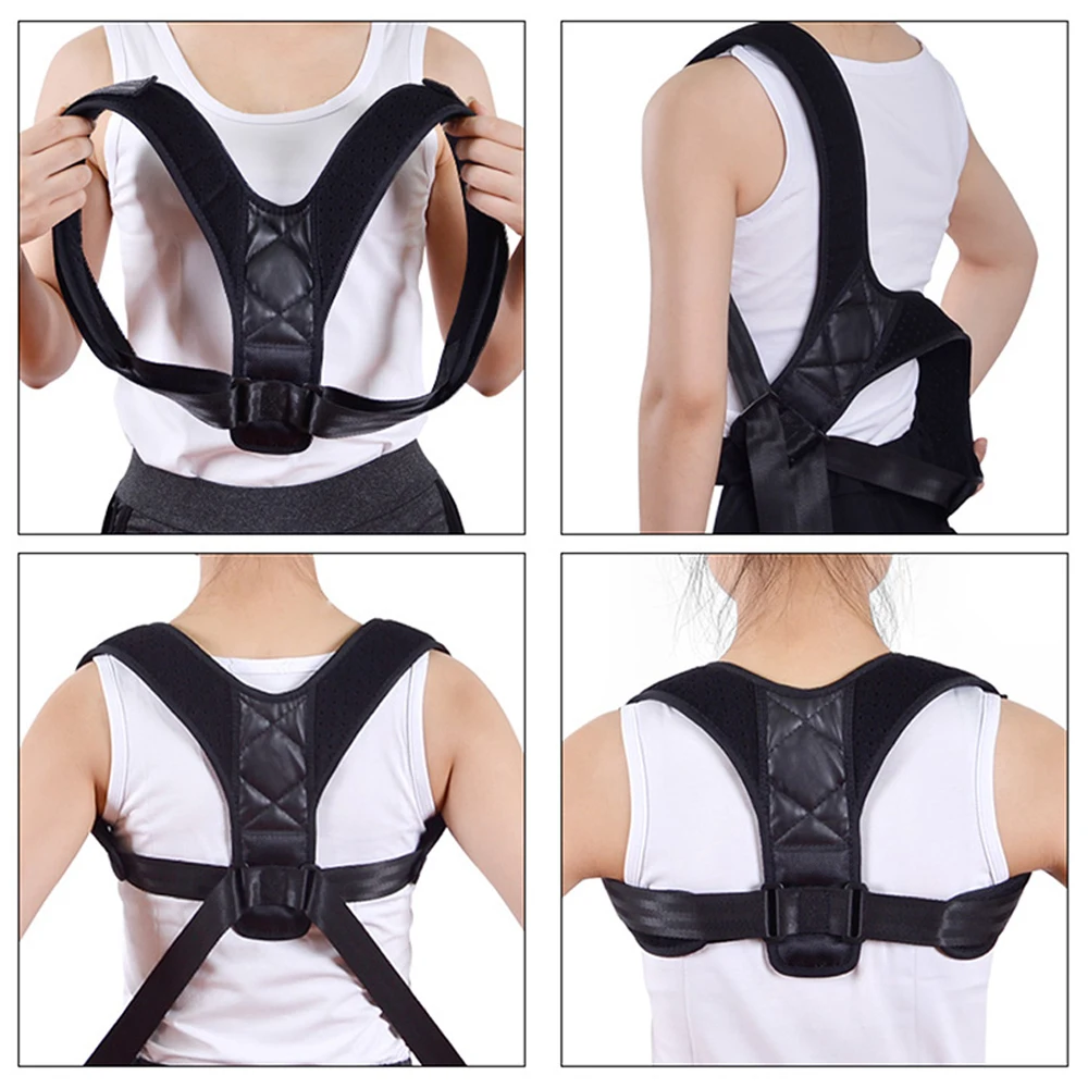 TopRunn Adjustable Posture Corrector Preventing Humpback Protection Spine Pain Relief Correction Belt Women Men Back Support