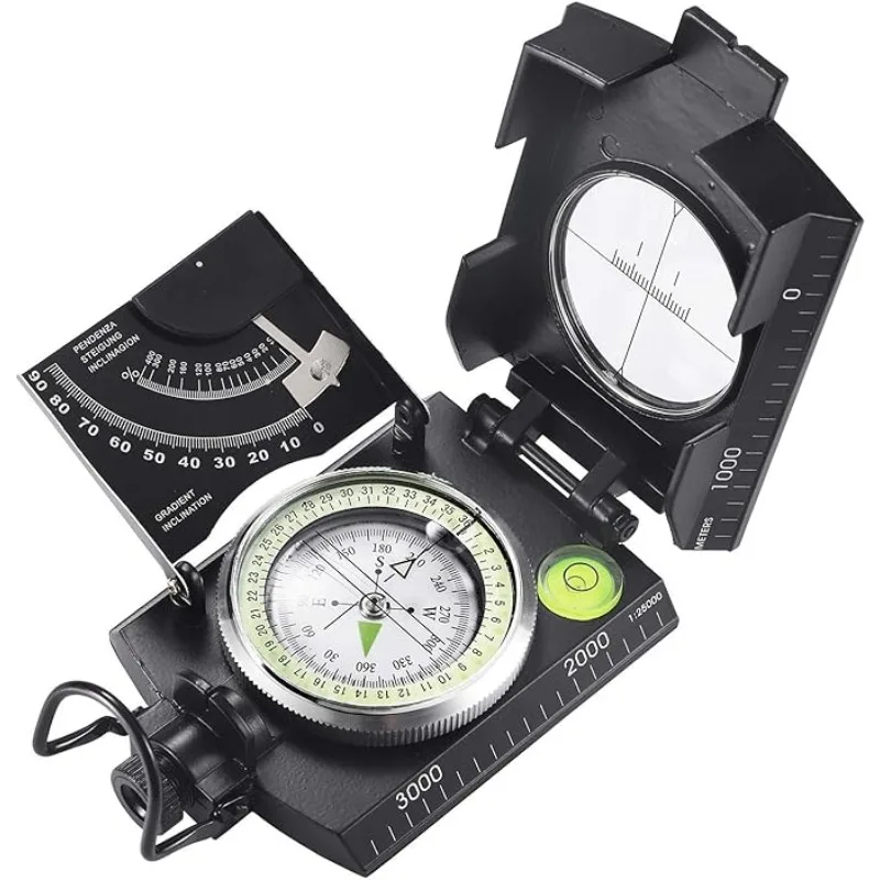 

Multifunctional Navigation Compass Sighting with Inclinometer Waterproof High Accuracy Camping Survival Gear Outdoor Polowanie