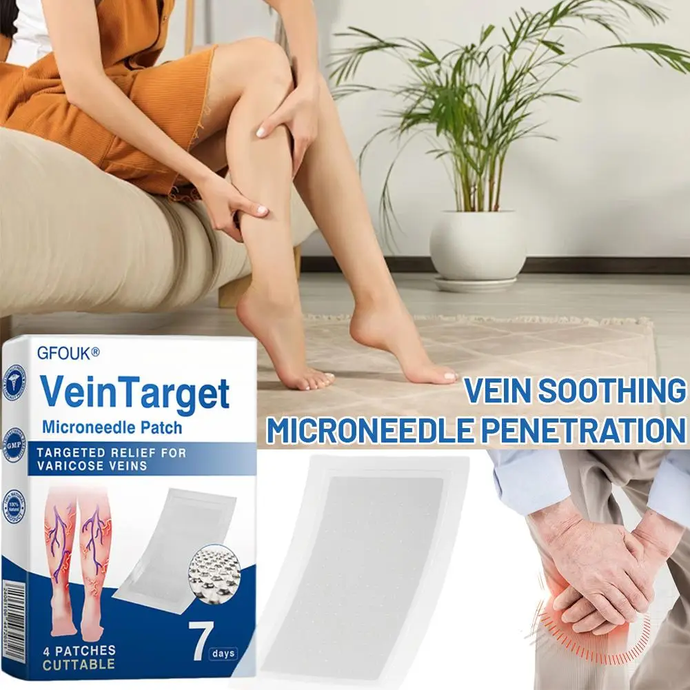 Leg care patches relieve varicose veins Safe herbal formula promotes blood circulation Easy to apply and soothes discomfort