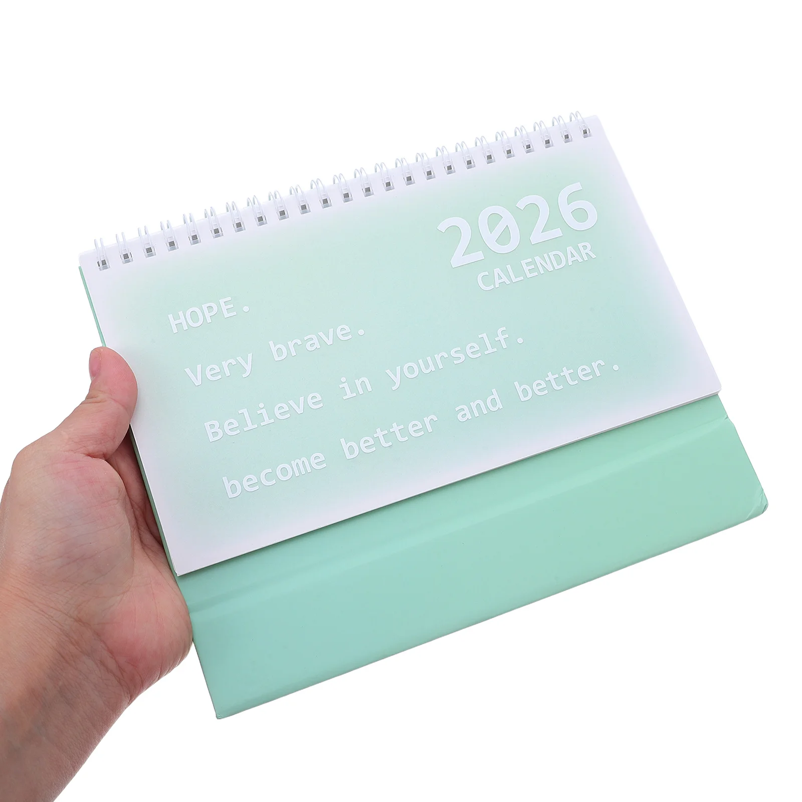 

2 шт., настольный календарь со спиральной катушкой, 2026 стоячий ежемесячный планировщик, толстая бумага, настольный органайзер, офисный домашний школьный календарь