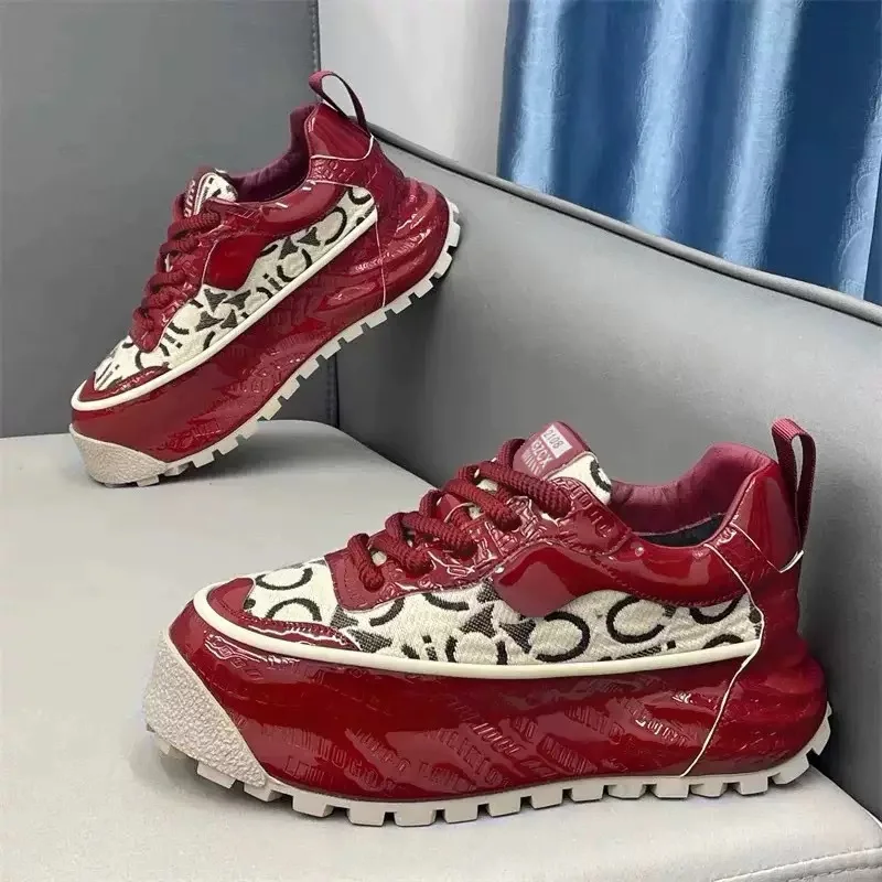 

Size 48 Mens Shoes 2025 Spring New Heightening Platform Sneakers for Men Fashionable Breathable Sports and Leisure Men's Shoes
