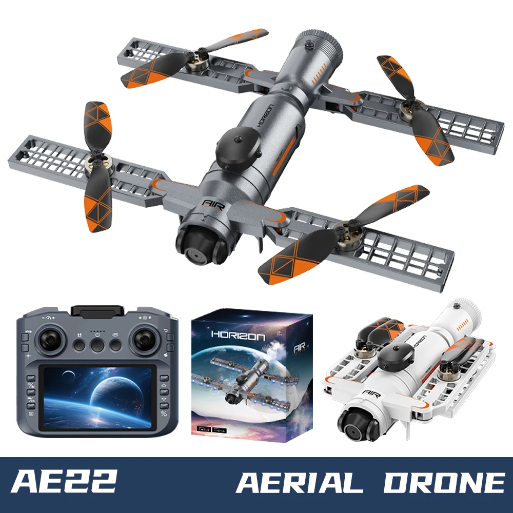 

Hot AE22 Drone Space Folding Aircraft With 4.3" Screen Control Professional 4K HD Dual Camera Obstacle Avoidance Drones Toy