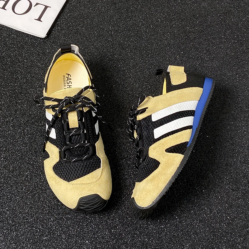 

2025 Genuine Leather Retro Trainer Shoes for Women - Breathable Outdoor Casual Sneakers with Fashionable Slimming Soft Sole