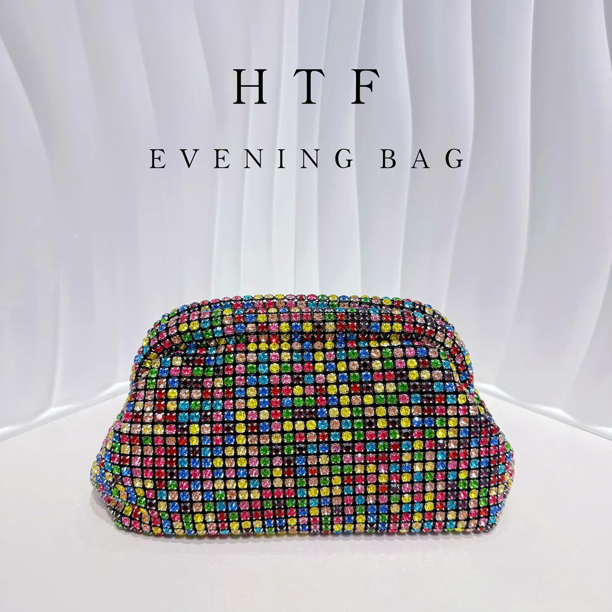 

Women Glitter Cloud Bag Women's Handbag Crystal Shiny Rhinestones Diamond Evening Bag Wedding Party Clutch Purse Shoulder Bags