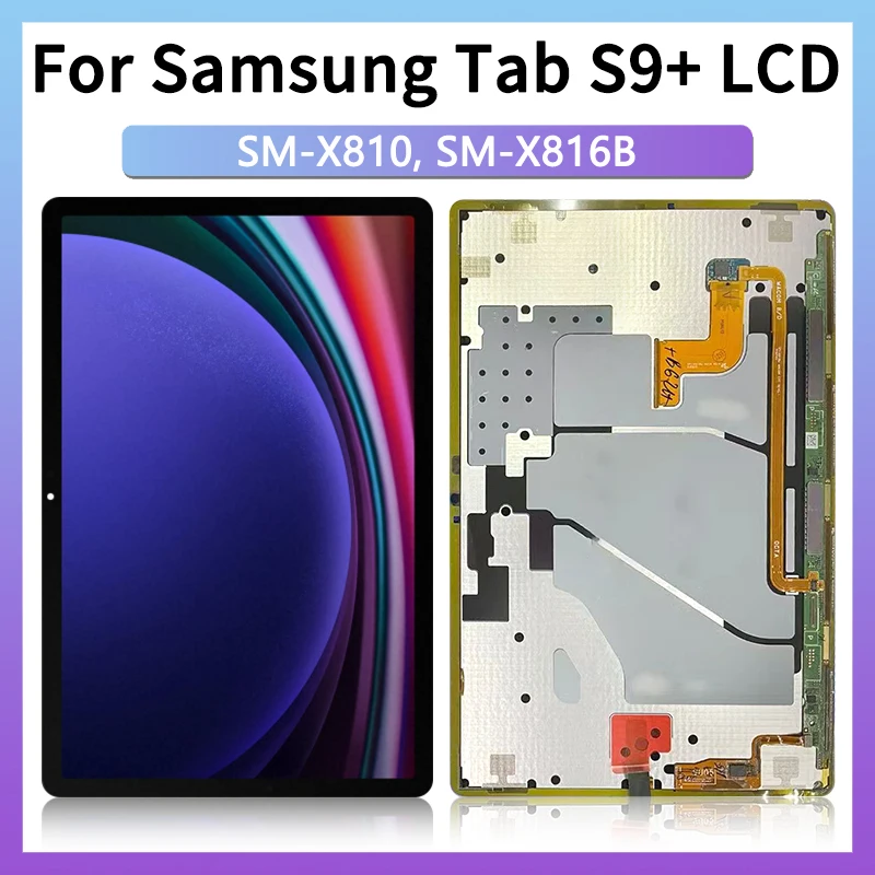 SM-X810, SM-X816B Premium Lcd pour Samsung Tab S9 + Plus écran tactile numériseur panneau assemblée remplacement