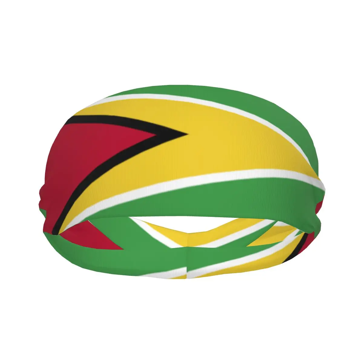 

Custom Guyana Flag Sport Headbands for Women Men Stretchy Moisture Wicking Gym Sweatband