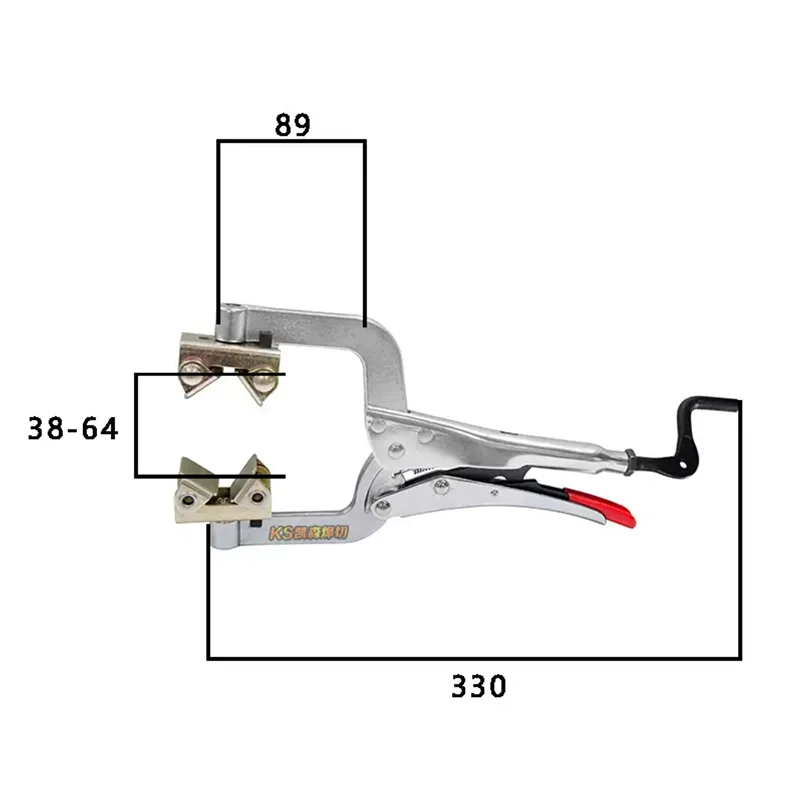 Round tube heavy-duty welding manual pliers, fixed pliers, quick clamping pliers, adjustable elasticity, labor-saving, anti slip