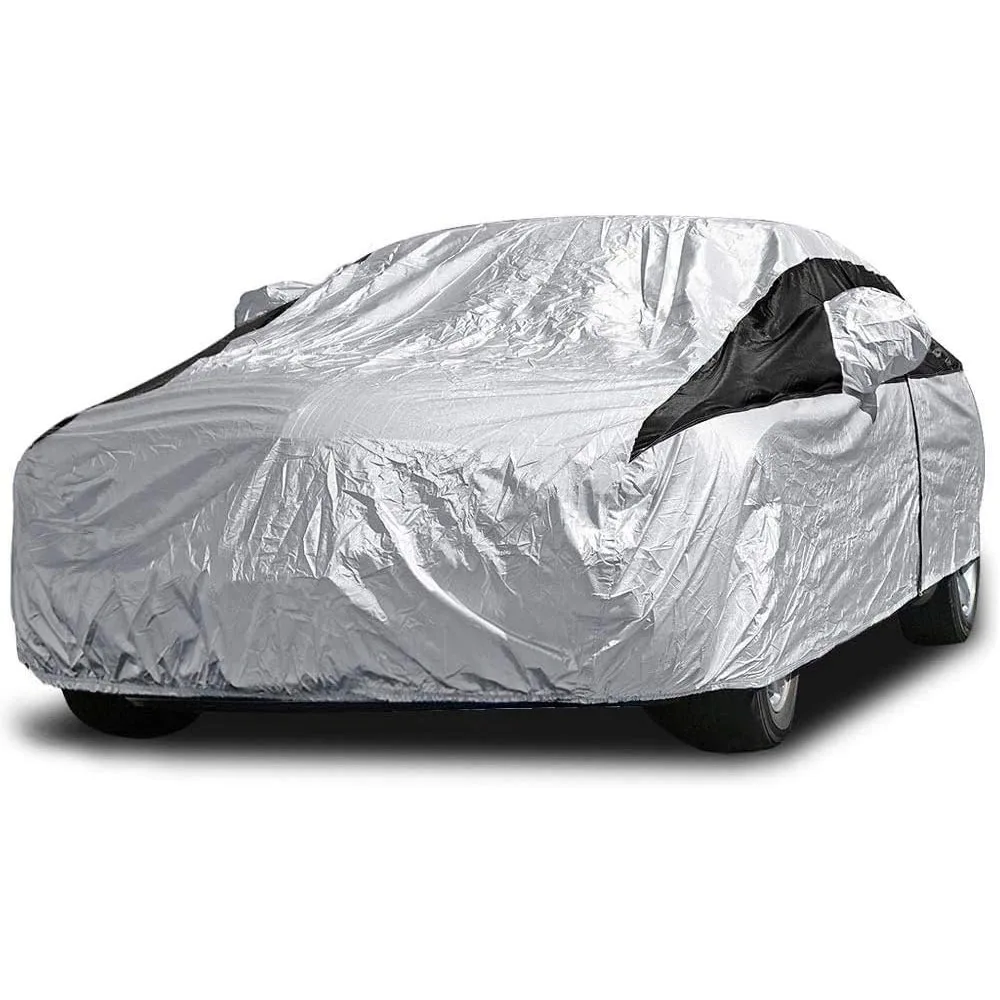 

Titan Premium Multi-Layer PEVA Car Cover for Sedans 186-202". Waterproof, UV Protection, Anti-Scratch Protective Lining, Driver-